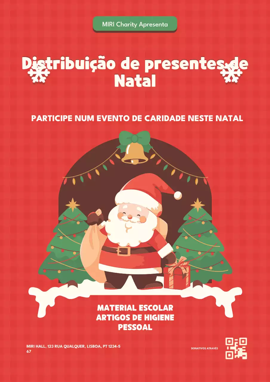 Promoção de presentes de Natal Retro Vermelho