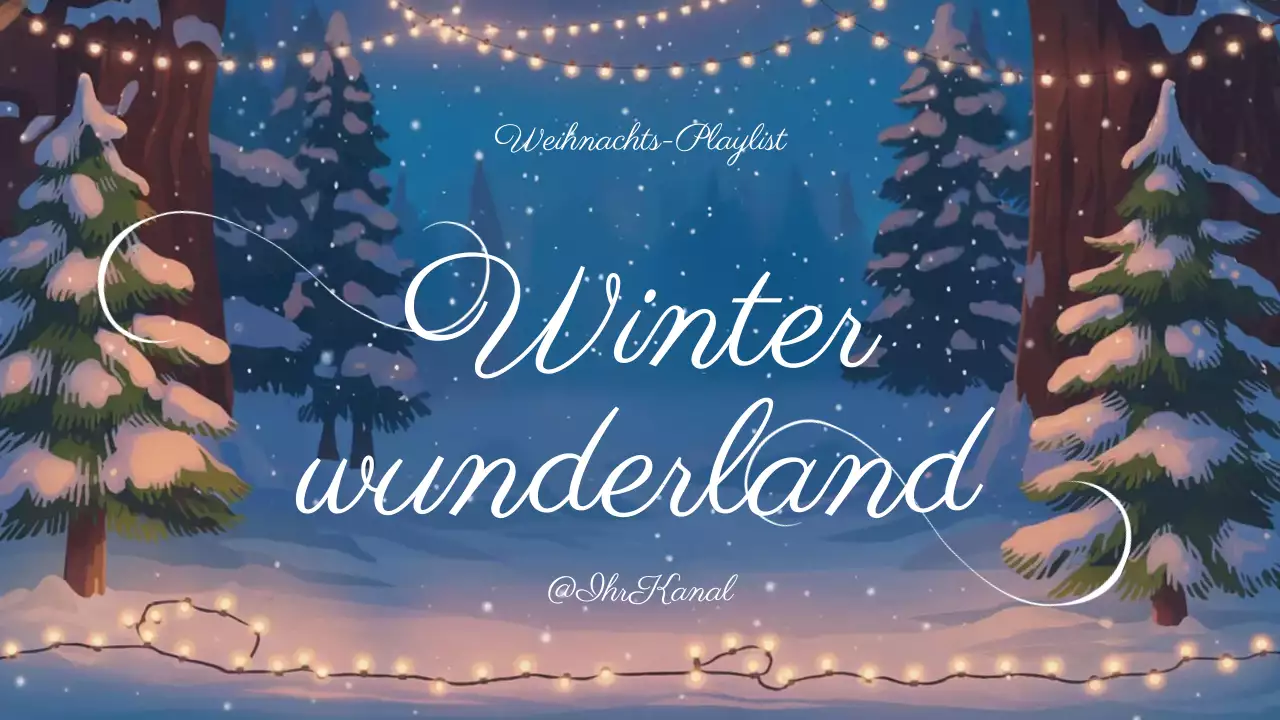 blaue festliche Winter-Playlist