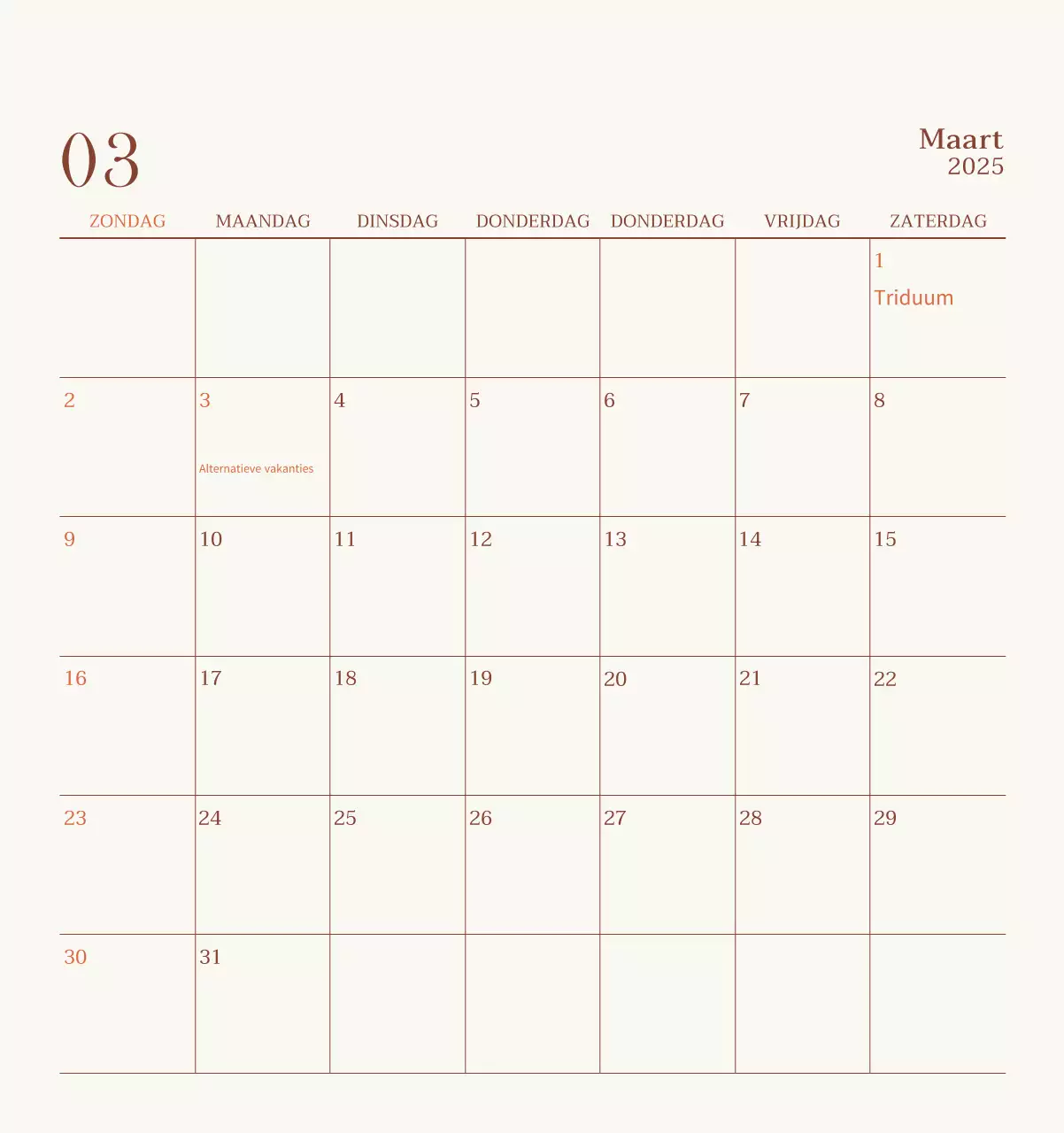 Promote Beige Vintage Café