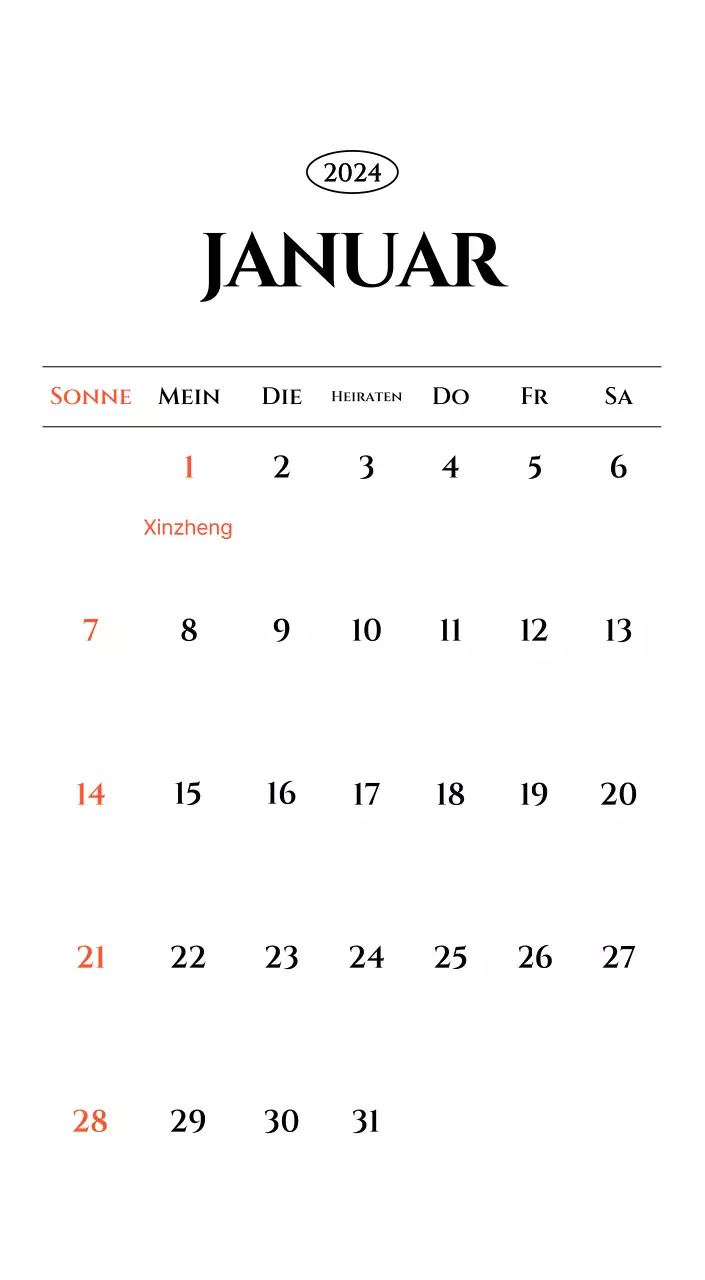Einfacher Kalender mit schwarzer und weißer emotionaler Reisefotografie Konzept