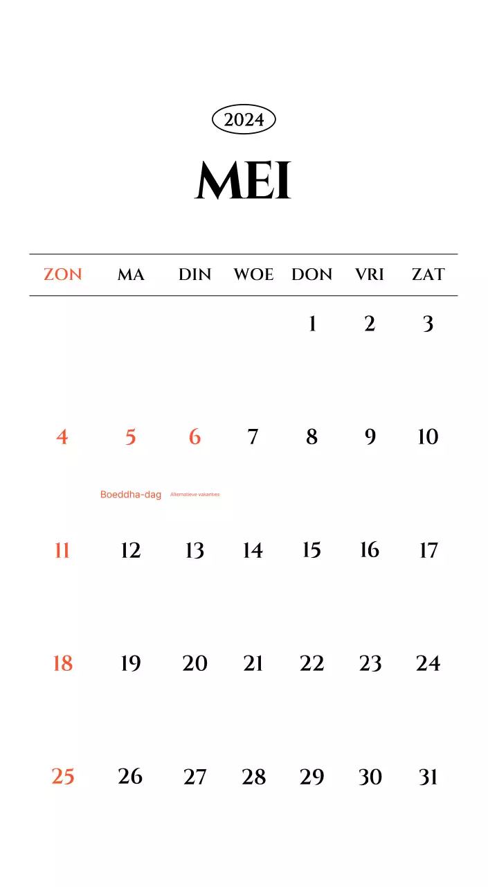 Eenvoudige kalender met zwart-wit emotionele reisfotografie concept