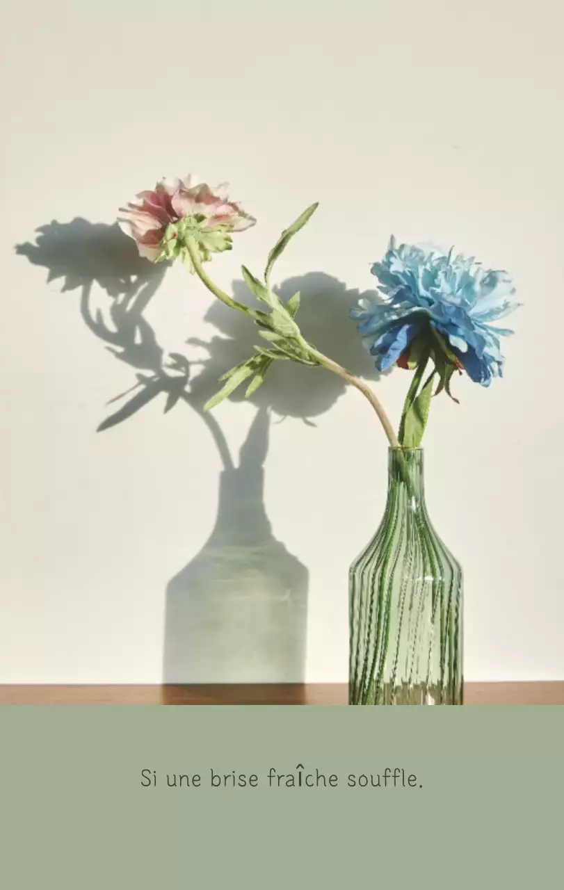 Calendrier botanique blanc et propre