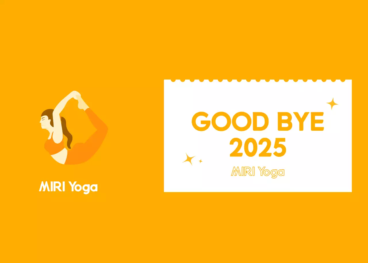 Kalender Promosi Yoga Minimalis Oranye