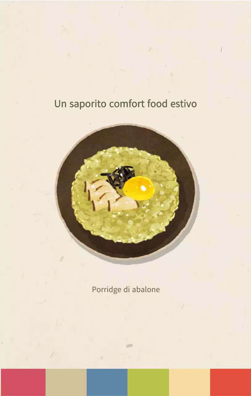 Calendario alimentare tradizionale beige