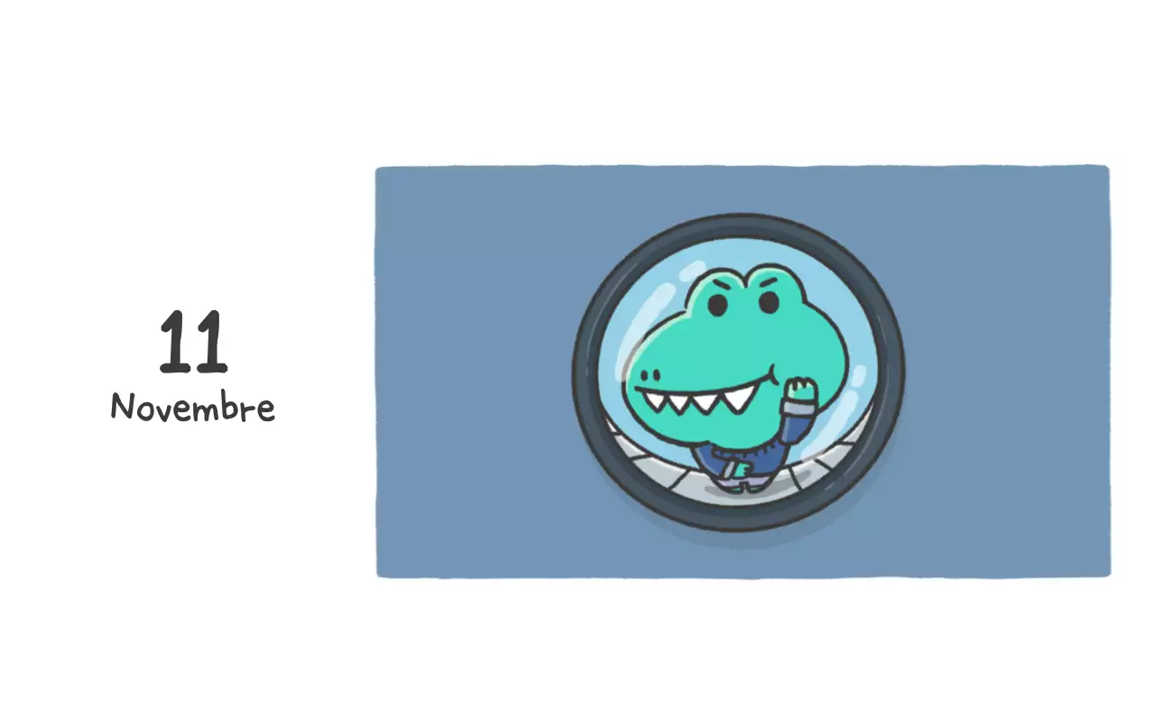 Un calendrier avec un concept d'illustration Ago mignon