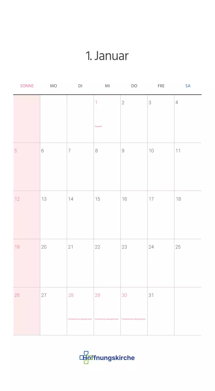 Pastell saubere Illustration Kirche