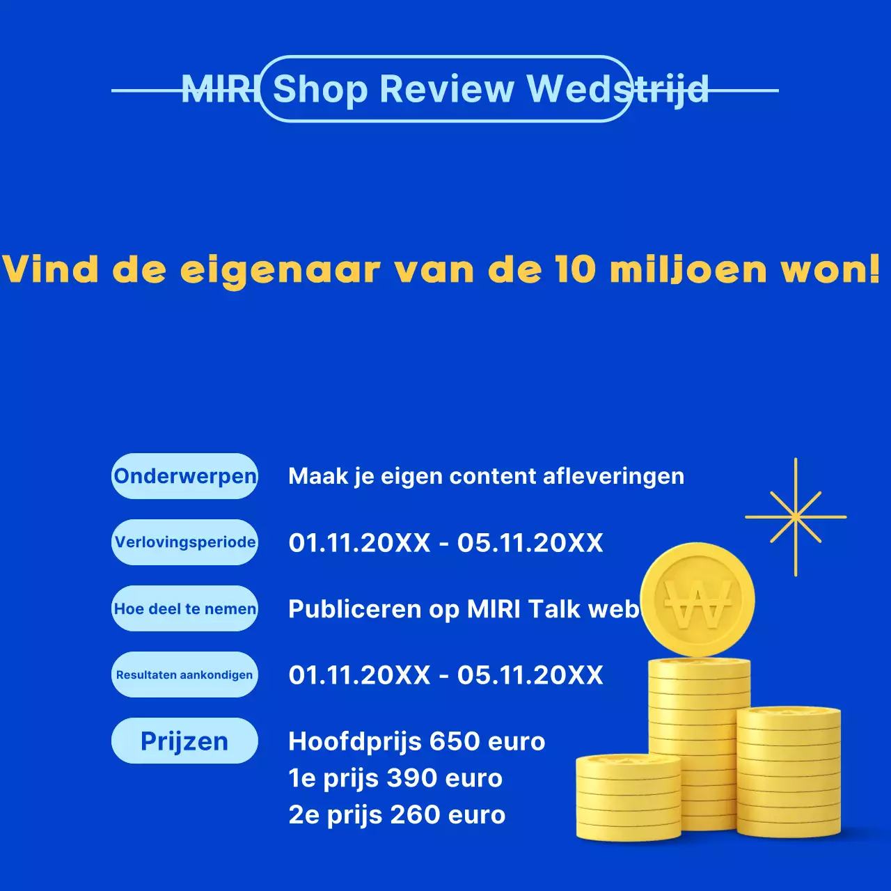 Blauwe Nette Wedstrijd