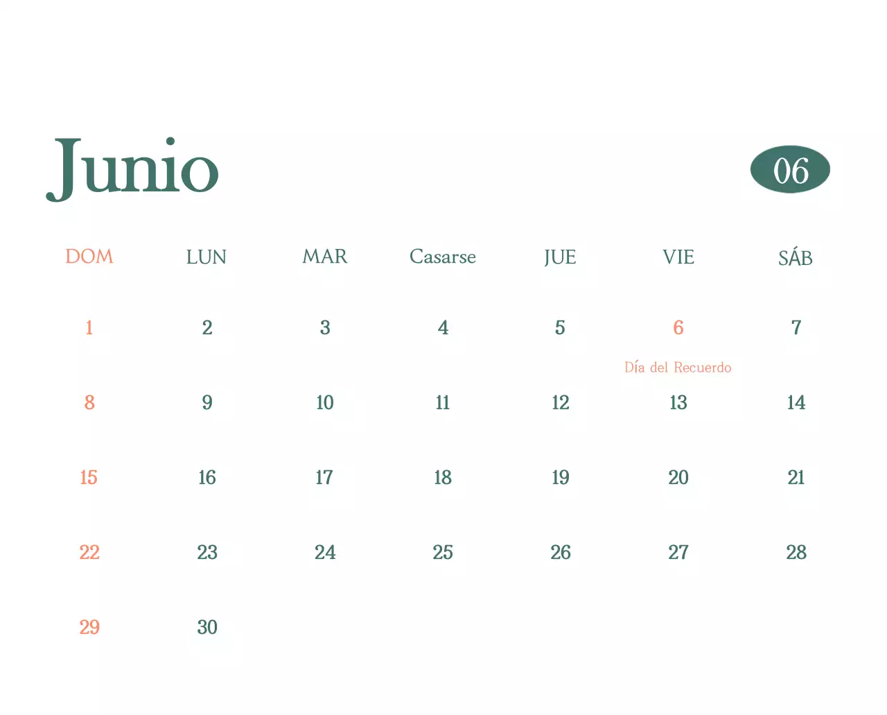 Un moderno calendario de cafeterías con recomendaciones para la bebida del mes