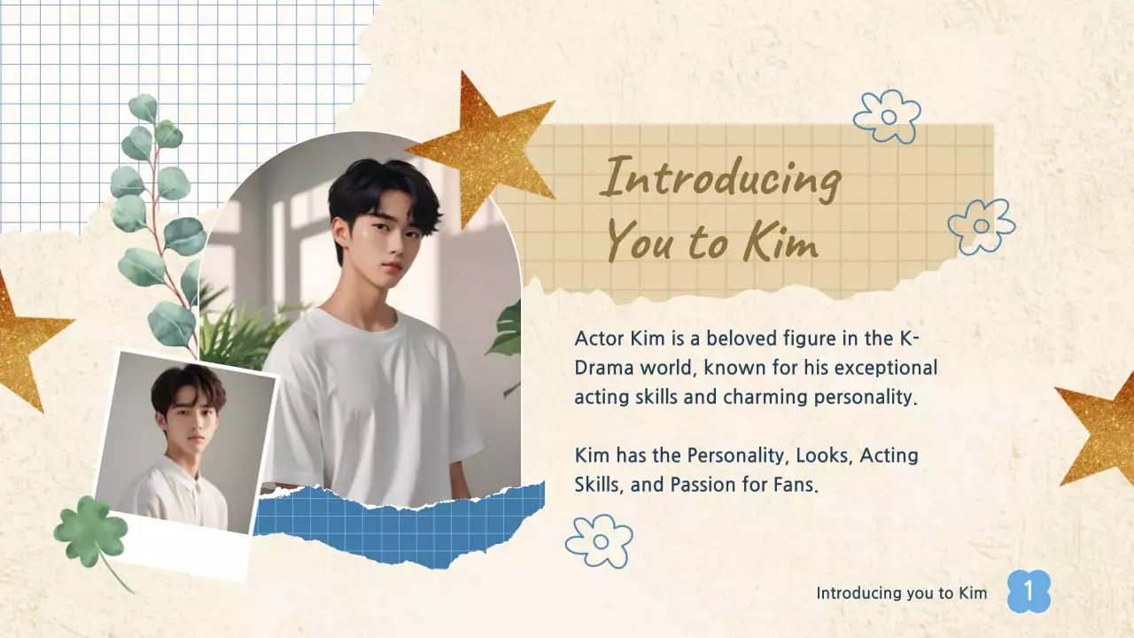 Beige Modern K-Drama Pitch Presentation