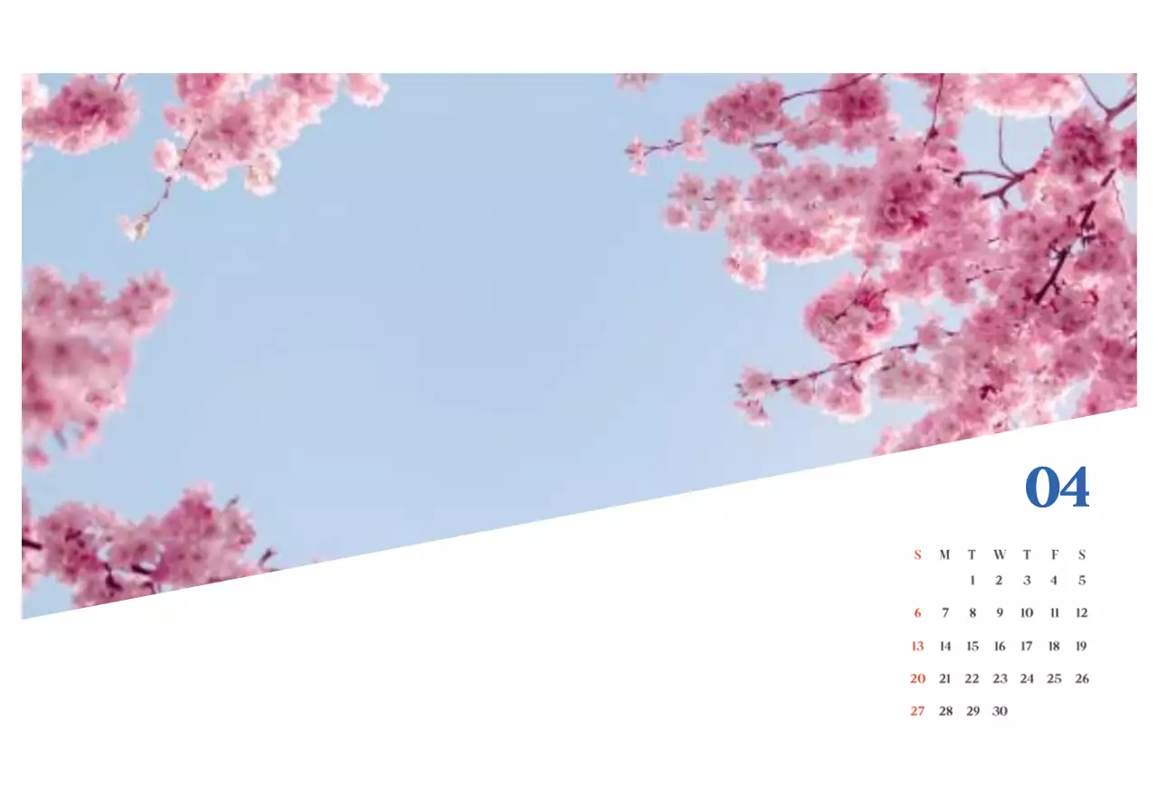 Calendario ospedaliero moderno blu