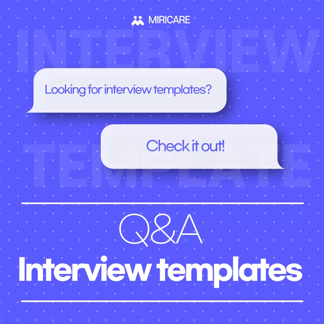 Blue Modern Interview Template Collection