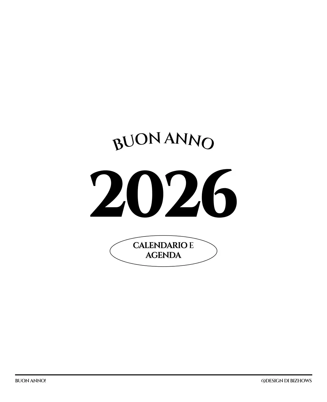 Calendario semplice con concetto di fotografia di viaggio emozionale in bianco e nero