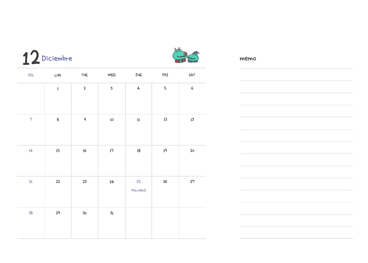 Un calendario con un bonito concepto de ilustración de Ago