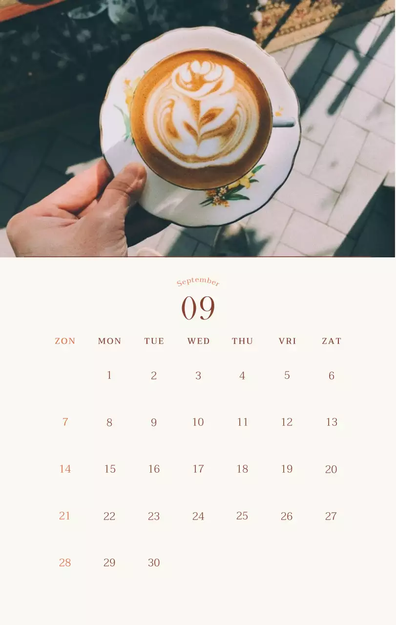 Promote Beige Vintage Café