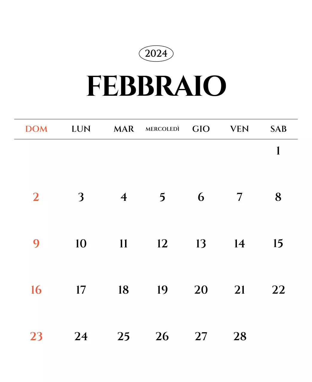 Calendario semplice con concetto di fotografia di viaggio emozionale in bianco e nero