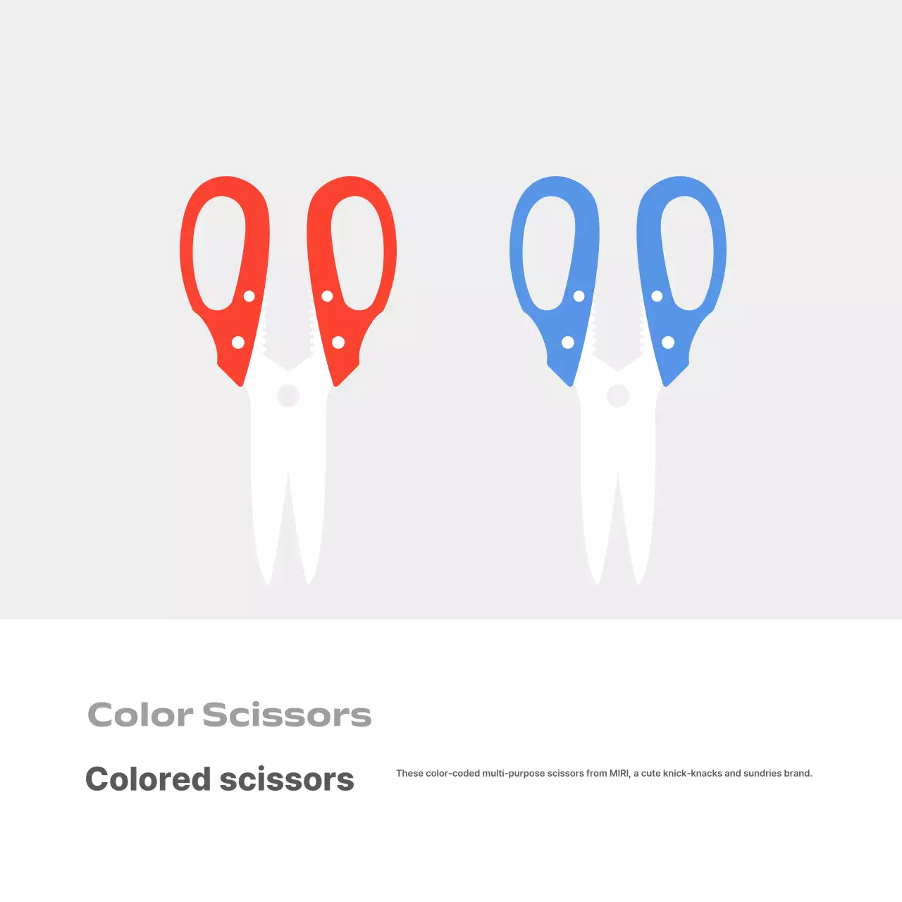 Iklan alat tulis sederhana berwarna abu-abu