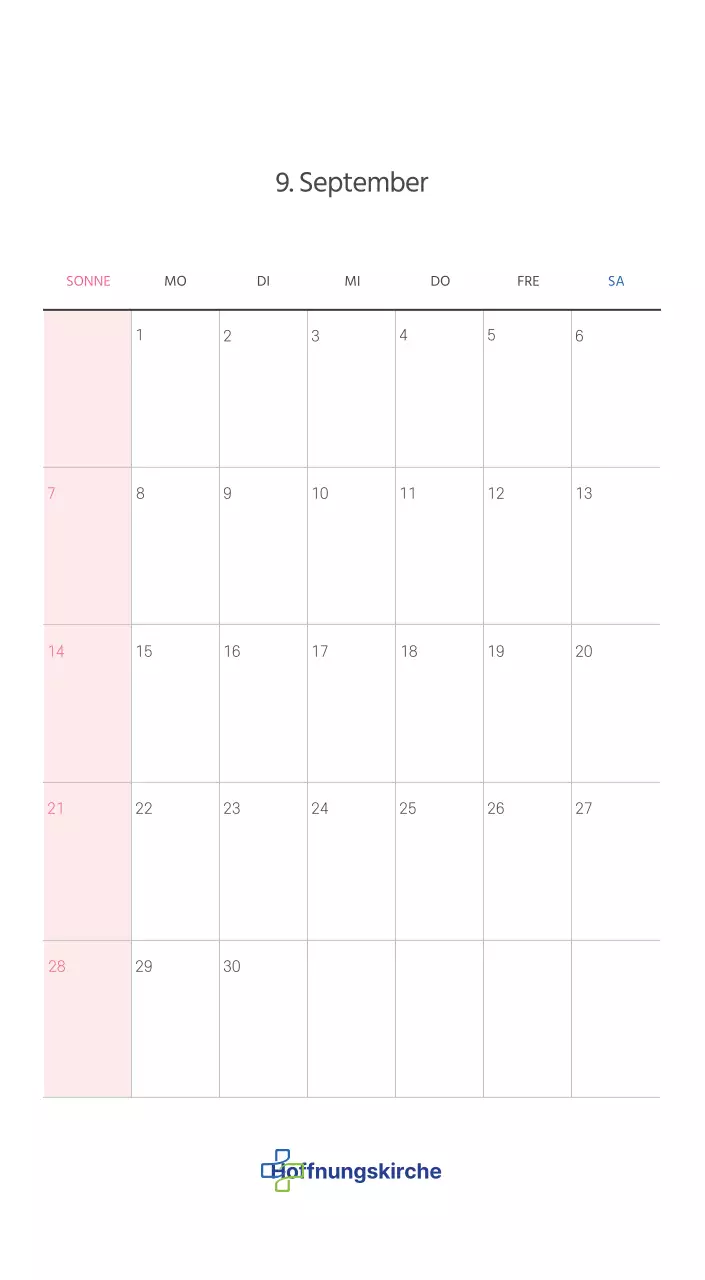 Pastell saubere Illustration Kirche