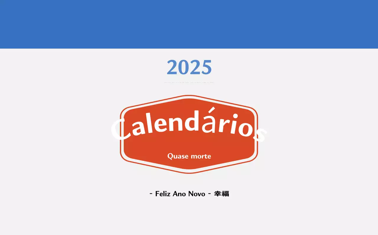 Calendário de memória com conceito retro em vermelho