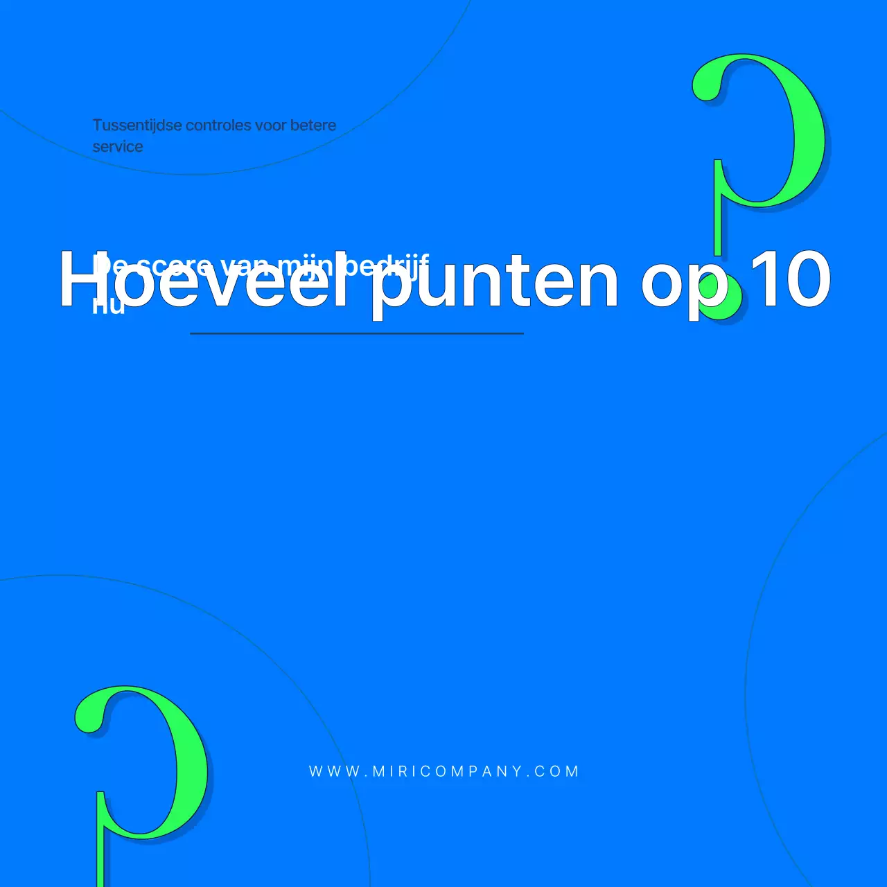 Blue's enquête voor de evaluatie van moderne services