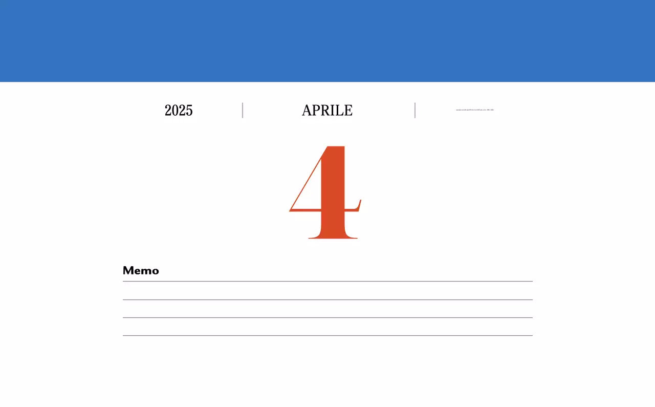 Calendario della memoria di concezione retrò in rosso