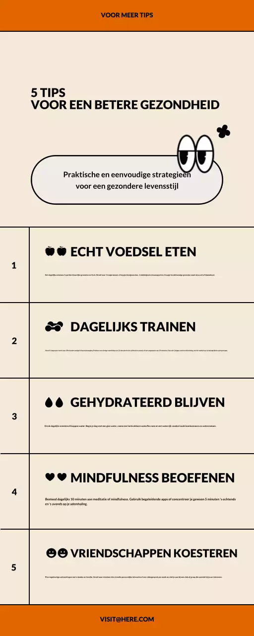 beige eenvoudige gids voor een gezonde levensstijl