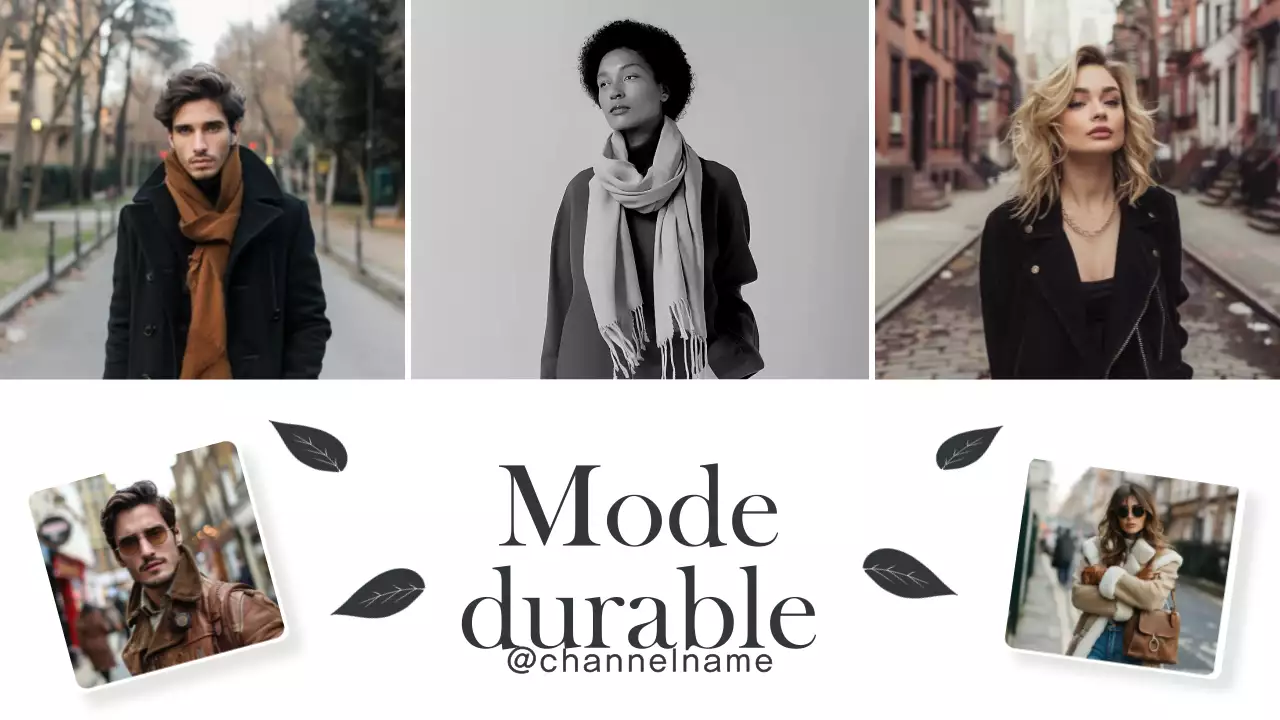 Annonce de mode moderne noire