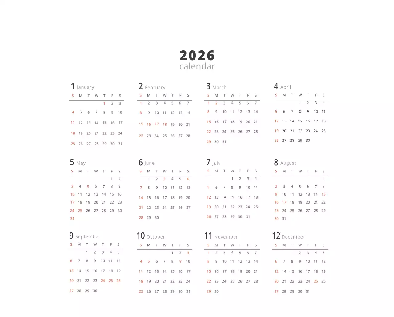 Kalender interior minimalis berwarna krem