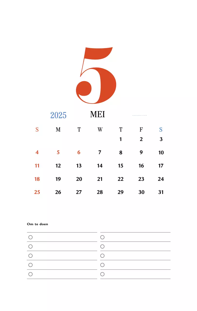 Retro concept memory kalender in rood