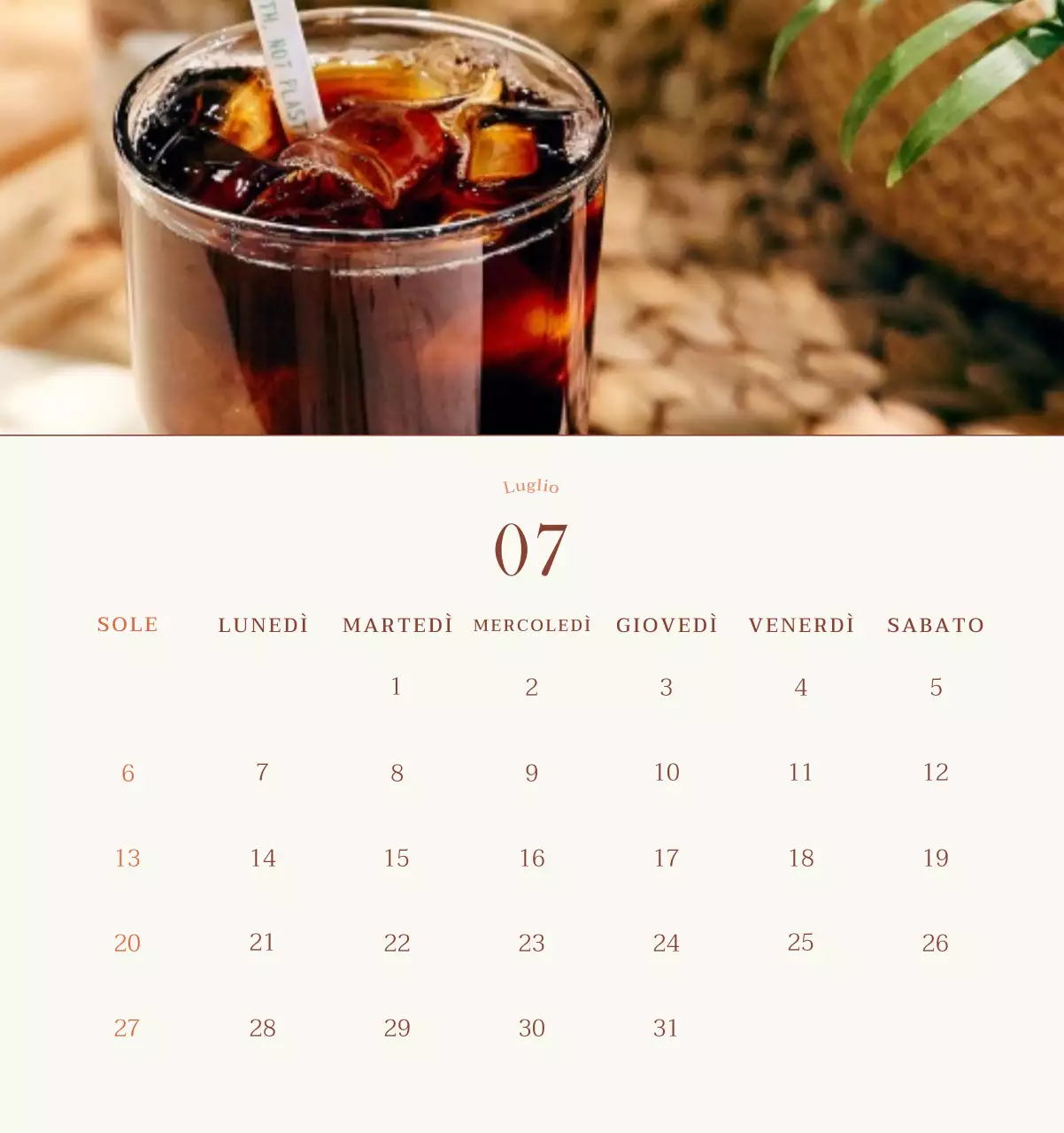 Promuovere il caffè vintage beige