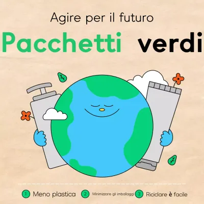 Promuovere un pacchetto ecologico pulito, verde e azzurro