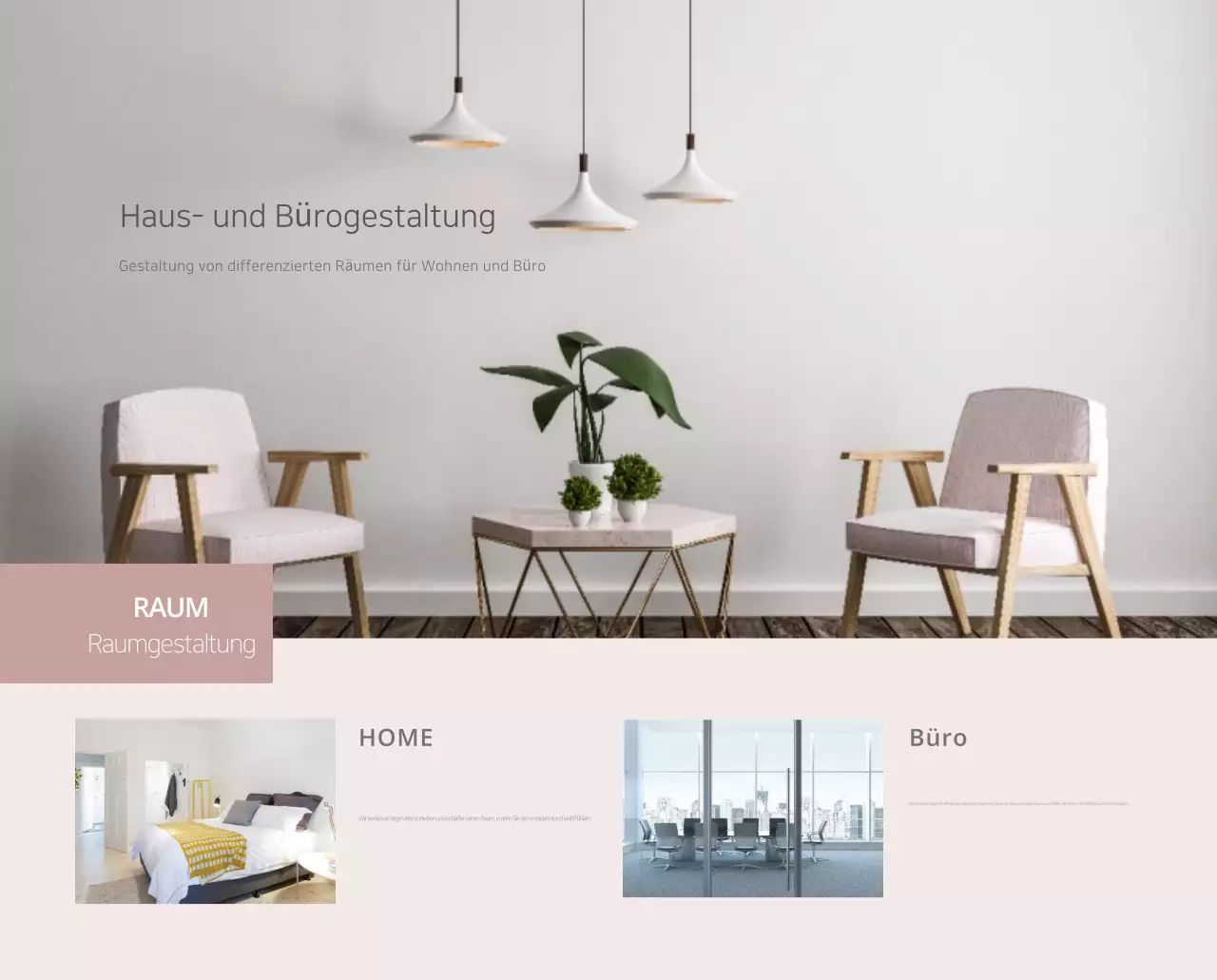 Beigefarbener minimalistischer Innenkalender