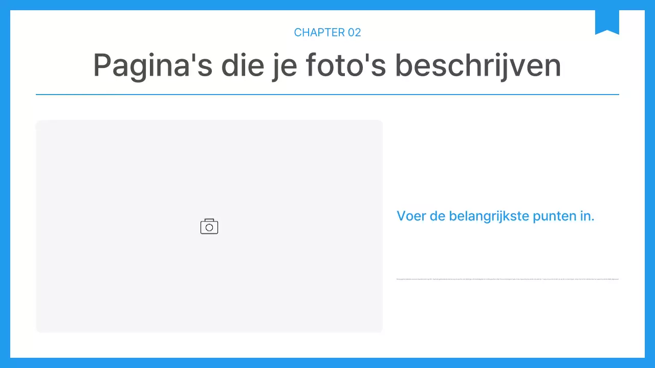 Eenvoudig bedrijfsrapport in blauw en wit