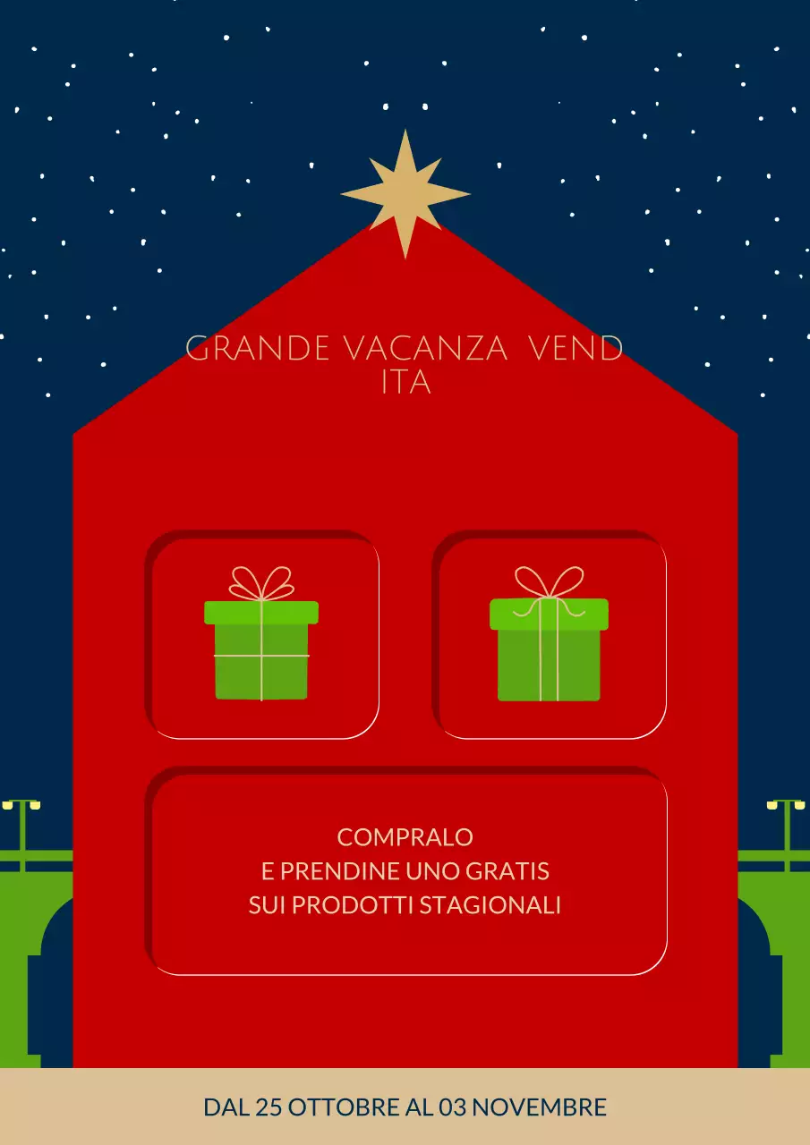 rosso moderno vendita per le vacanze