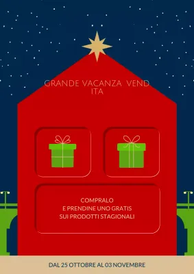 rosso moderno vendita per le vacanze