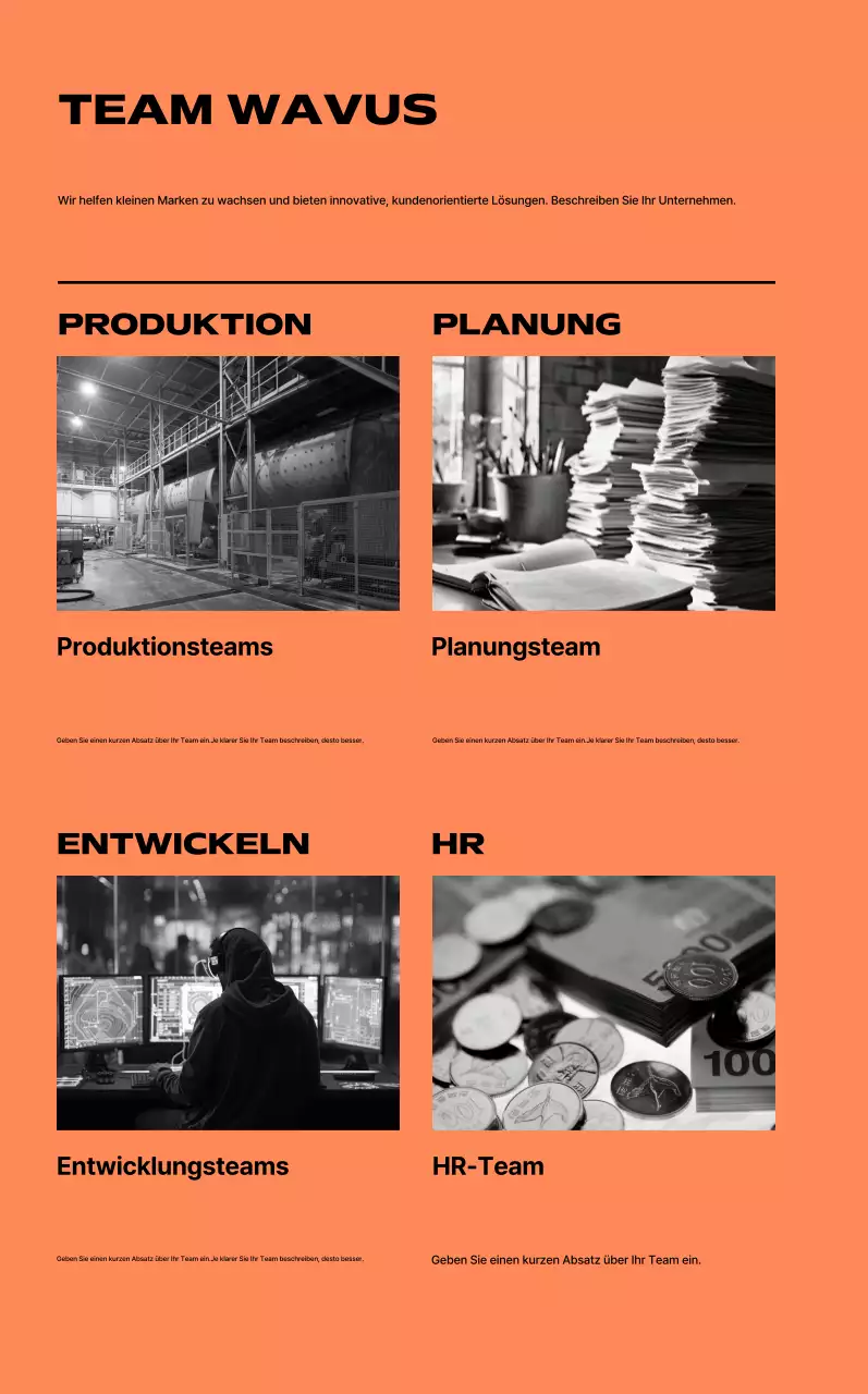 Ein einfacher Firmenkalender mit einem Hauch von Farbe