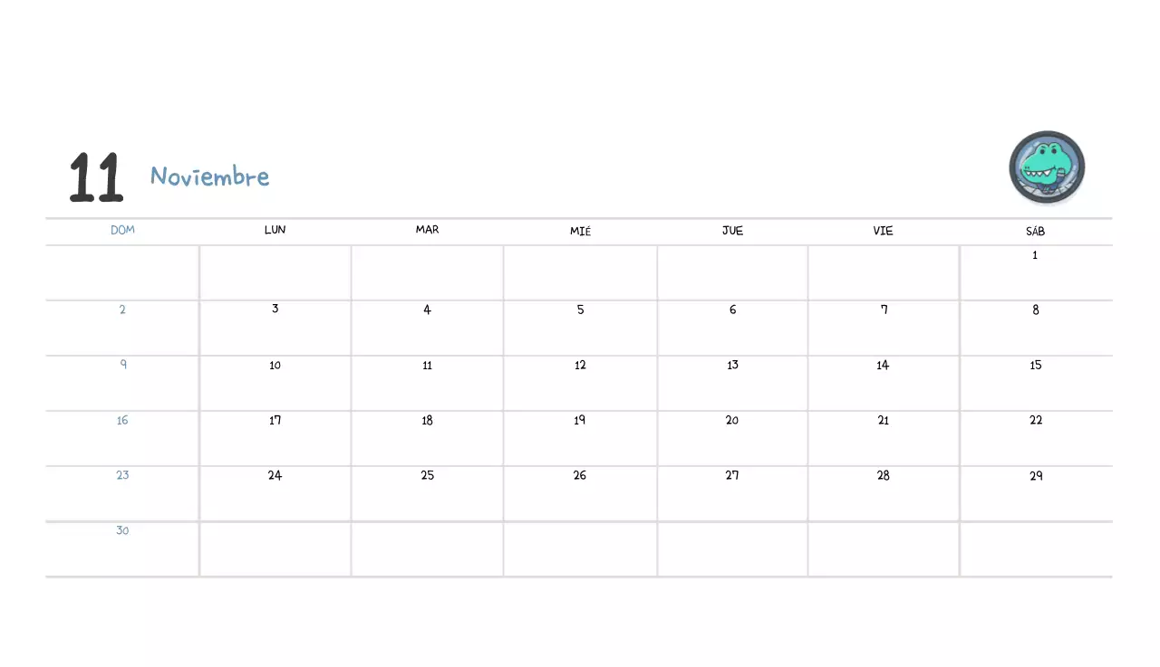 Un calendario con un bonito concepto de ilustración de Ago