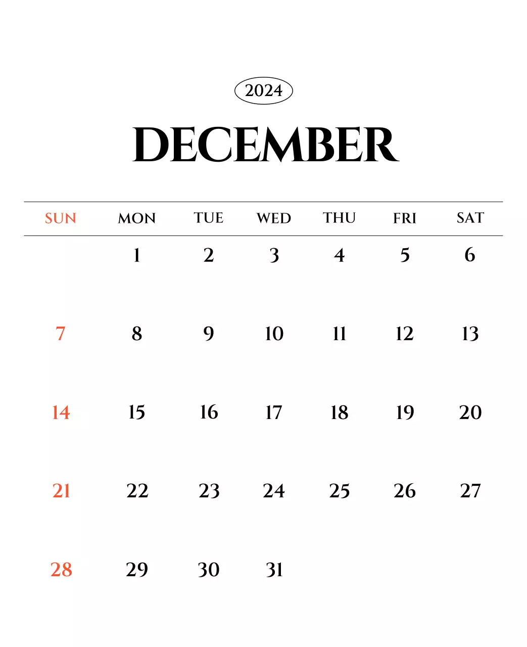 白黒の感性的な旅行写真をコンセプトにしたシンプルなカレンダー。