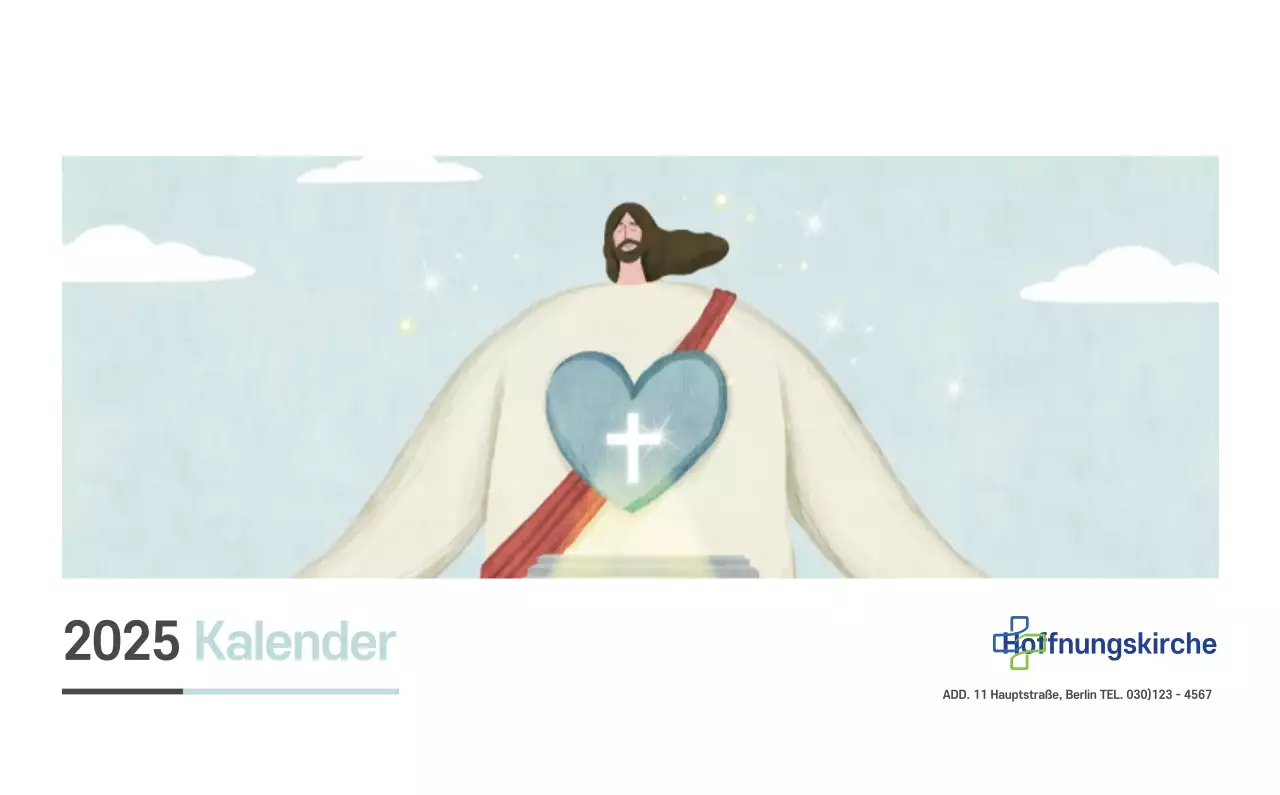 Pastell saubere Illustration Kirche