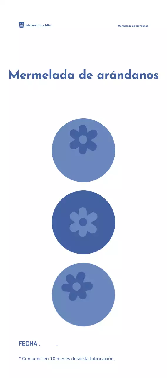 Mermelada de frutas Presentación sencilla del producto Envasado