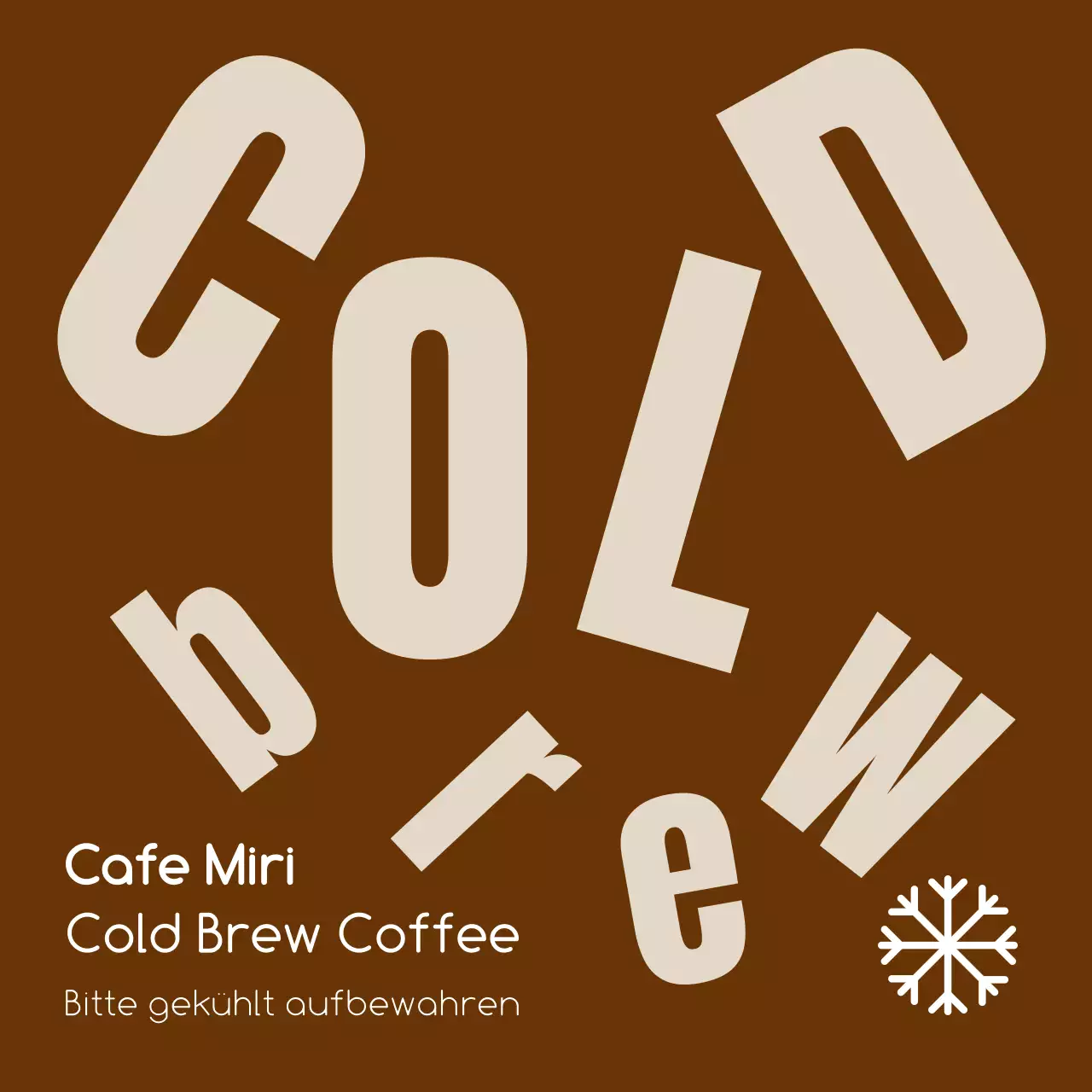 Beige Modern Drink Hangtag