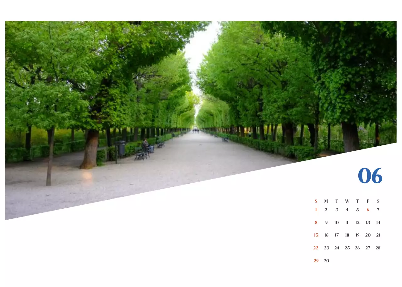 Calendario ospedaliero moderno blu