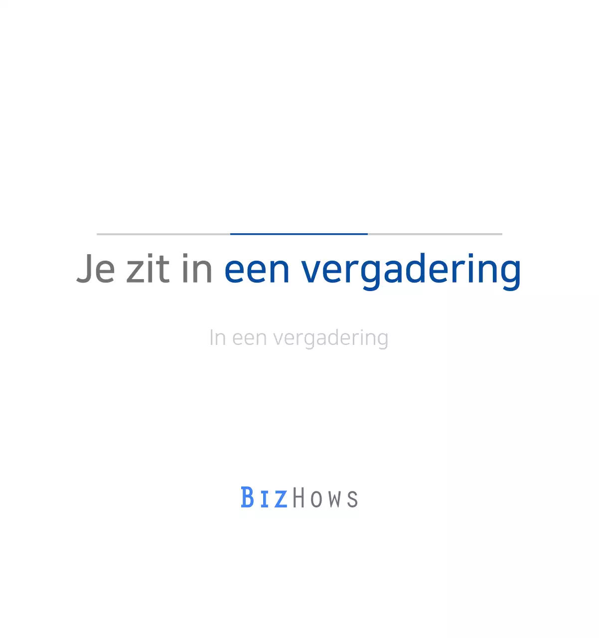 Blauwe minimalistische zakelijke kalenderadvertentie