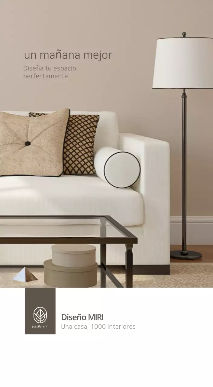 Calendario interior minimalista beige