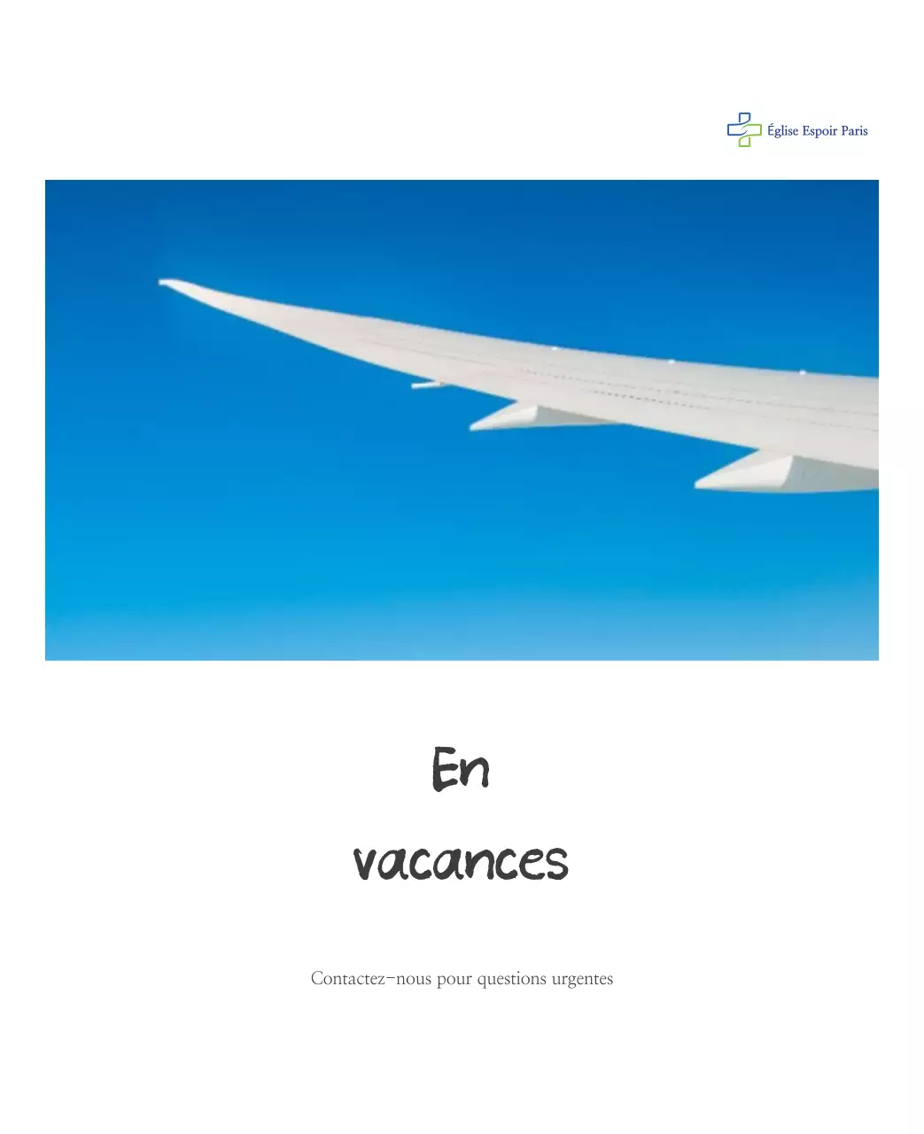 Calligraphie simple Promotion de l'église biblique