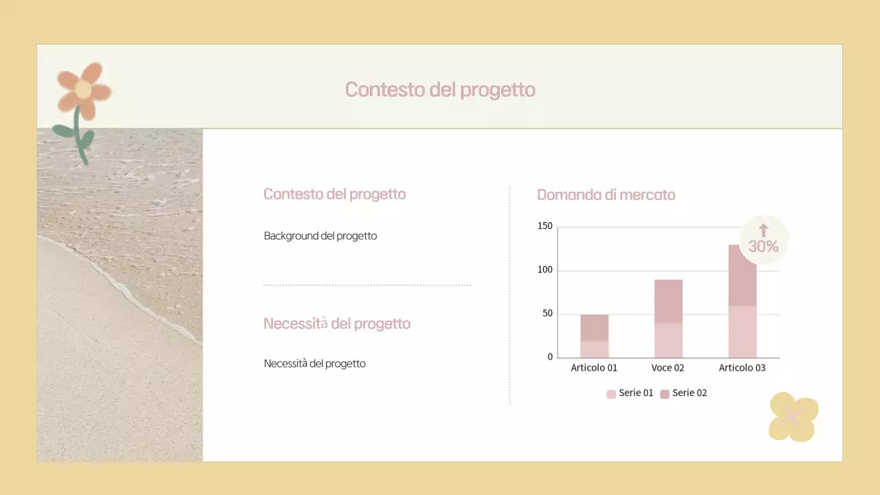 Pianificare una proposta di progetto beige e semplice