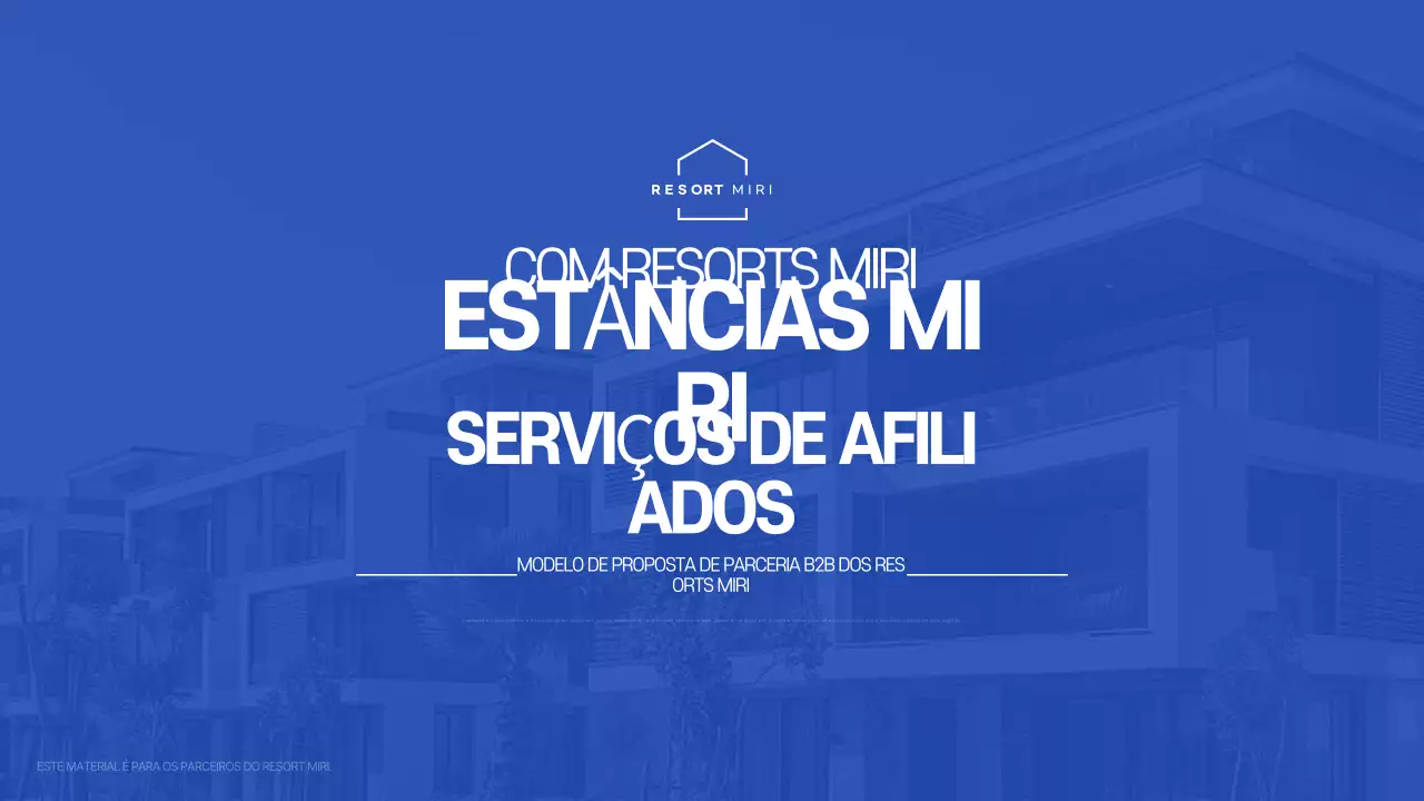 Proposta de parceria para o Farang Modern Resort