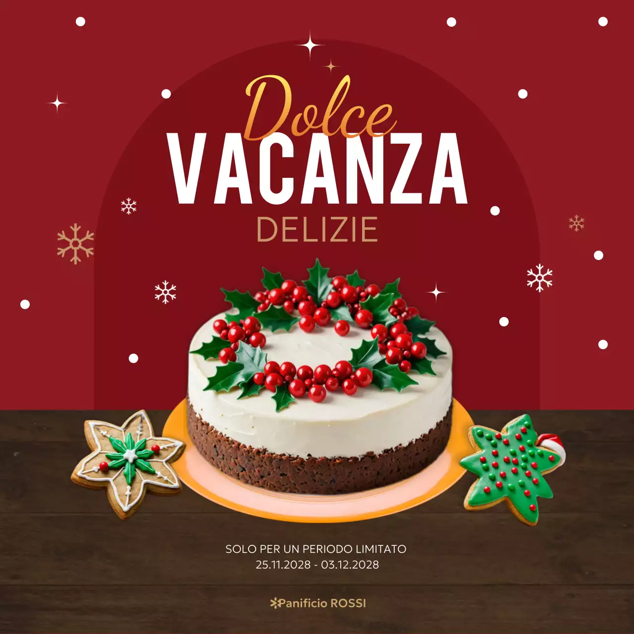 promozione panificio rosso festivo