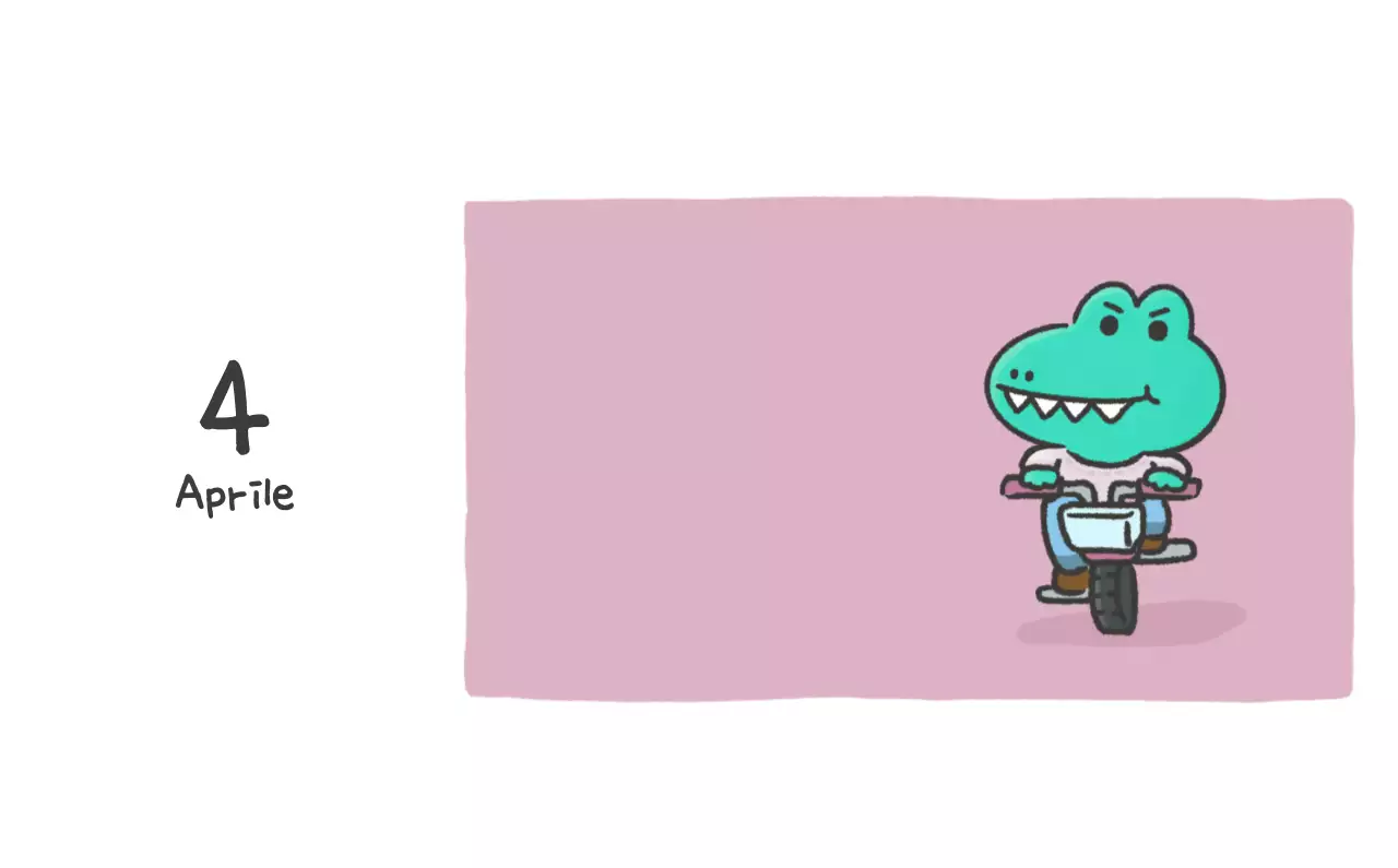 Un calendario con un simpatico concetto di illustrazione di Ago