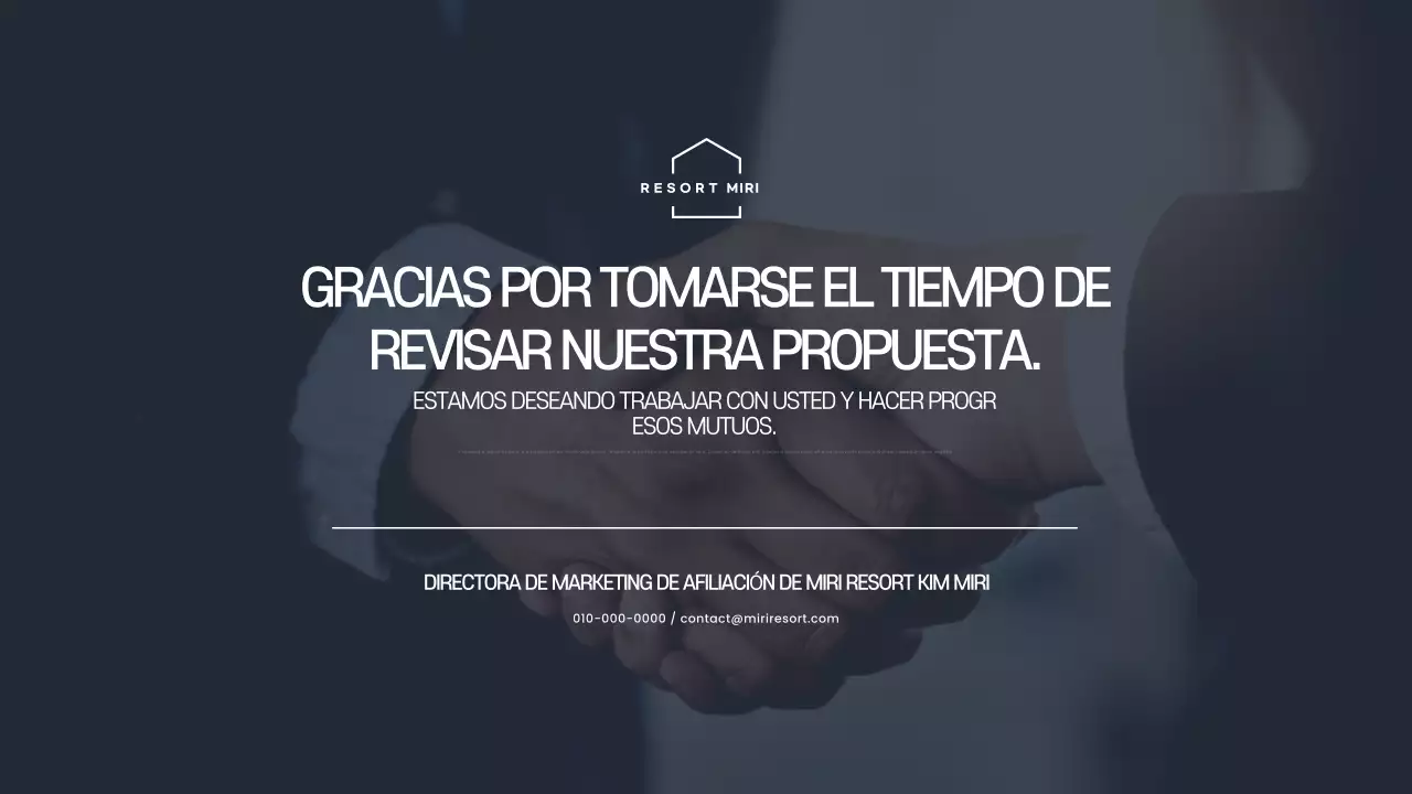 Propuesta de asociación Farang Modern Resort