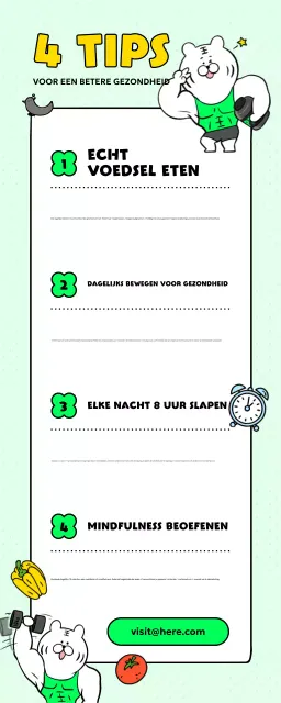 richtlijn groene animatie gezonde levensstijl